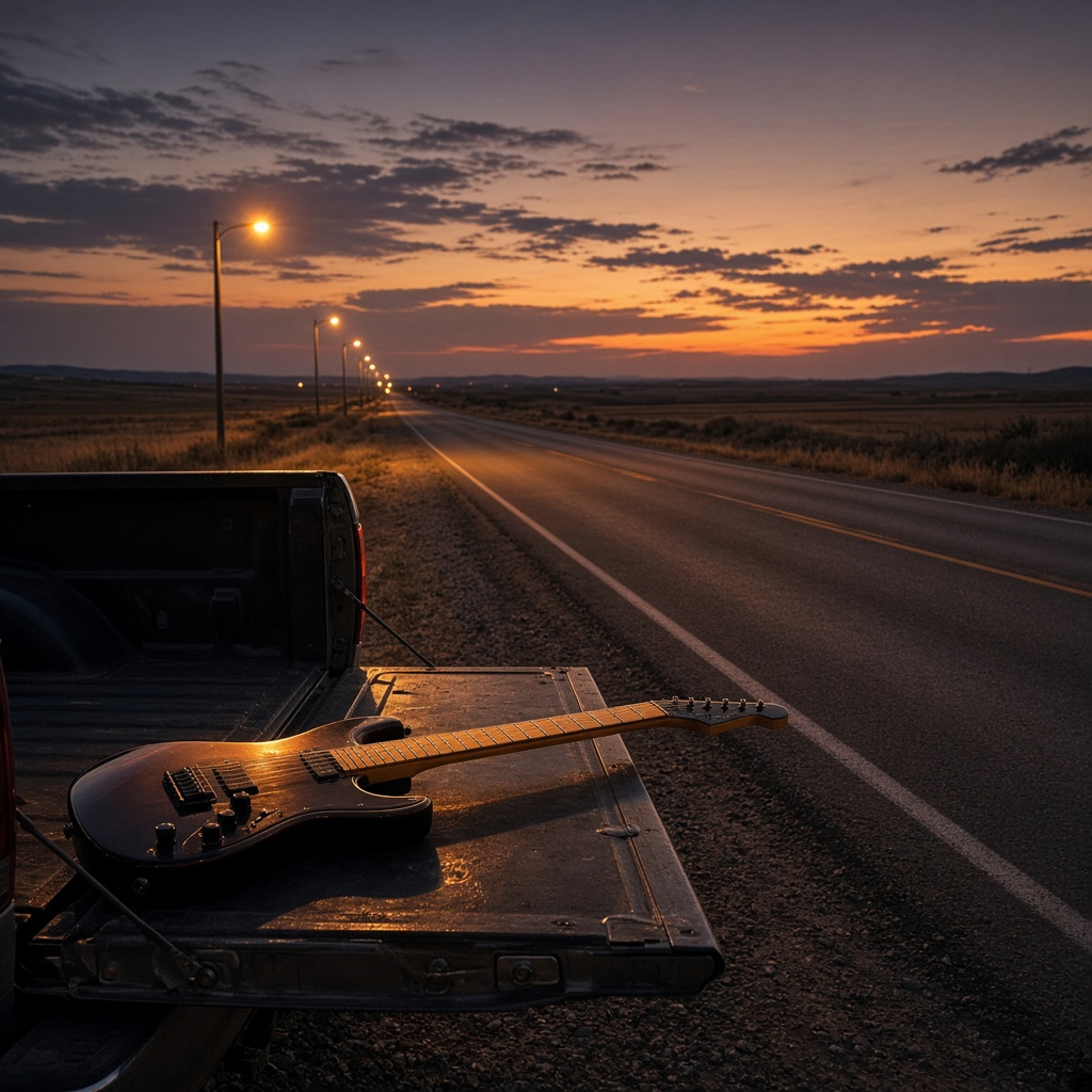 Mood still for the Night drive rock song brief.